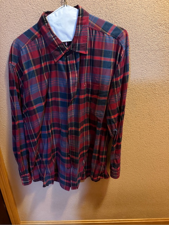 Tommy Hilfiger Other - Tommy Hilfiger Red and Blue Plaid Button-Down Shirt